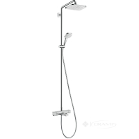 душова система Hansgrohe Croma E Showerpipe 280 1jet з термостатом для ванни, хром (27687000)