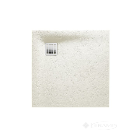 Піддон Roca Terran 80x80 квадратний, дымчасто-білий + трап + сифон (AP0332032001090)