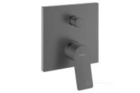 смеситель внешняя часть для душа Hansgrohe Vivenis скрытого монтажа, черный матовый хром (75415340)