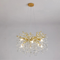 люстра подвесная Luminaria Bella 8xE14 r600 gold