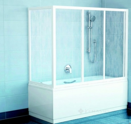 Штора для ванни Ravak APSV-80 80,5x137 скло transparent (95040102Z1)
