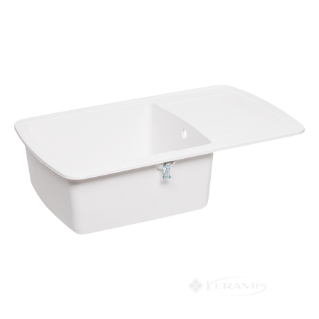 Кухонна мийка Lidz 770x490 /200 білий WHI-01 (LIDZWHI01770490200)