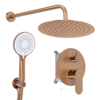 душевая система Rea Drop скрытого монтажа, brushed copper +BOX (REA-P9660)