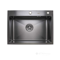 кухонна мийка Platinum Handmade 60x45x22 PVD чорна (SP000032267)