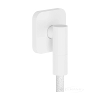 шланговое подсоединение Hansgrohe FixFit Fine Q с обратным клапаном, белый матовый (28884700)