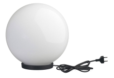 декоративний світильник вуличний Dopo Glou, білий/чорний, 30 см (GN 129G-G05X1A-02)