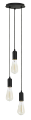 подвесной светильник Exo Estilo, черный, 3 лампы (GN 717E-G05X1A-02)