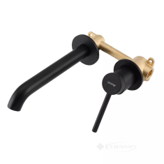 змішувач для умивальника Gappo прихованого монтажу чорний (G1206-6)