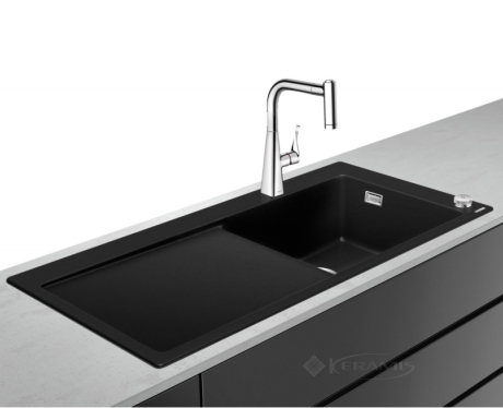 Кухонний комплект Hansgrohe C51-F450-03 105x51x20,5 з лівим крилом, чорний (43214000)