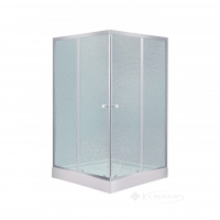 душевая кабина Lidz Wawel 90x90 стекло матовое, с поддоном (LWASC9090SATLOWFR2SET)