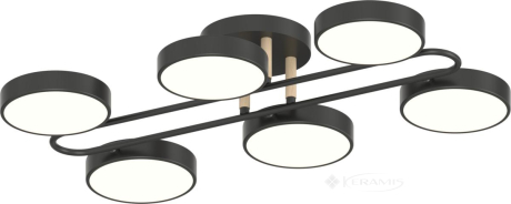 Люстра Valeso XI3322-6 черный+дерево (SP000046064)