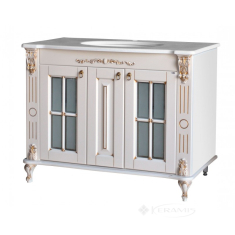 тумбочка с умывальником Ольвия Александрия 100 107,5x59x85 dorato, столешница камень