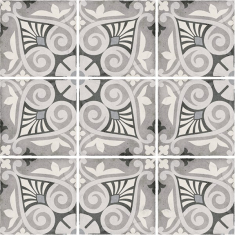 плитка Equipe Art Nouveau 20x20 opera grey (24418)