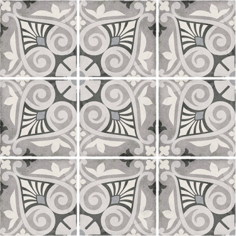 Плитка Equipe Art Nouveau 20x20 opera grey (24418)