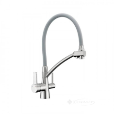 смеситель для мойки Gappo под фильтр, серый/хром (G4398-17)
