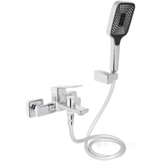 смеситель для ванны Qtap Capricorn с душевым гарнитуром, хром (QTCAP3060102C48222)