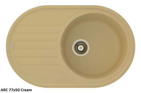 Кухонна мийка Fabiano Arc 77x50x19,5 cream (8221.401.0468)