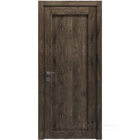 Дверне полотно Rodos Style 1 900 мм, глухе, акація темна