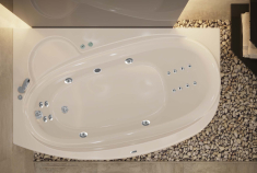 гидромассажная ванна WGT Rialto Turano 170x90 HYDRO LINE TRE левая + корпус+рама+слив/перелив (RLTTRN170LHLTPBW)