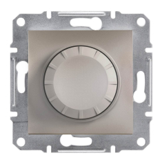 светорегулятор поворотный Schneider Electric Asfora, 20-315 Вт, без рамки, бронза (EPH6600169)