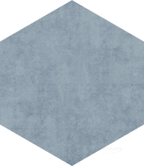 плитка Atrium Alpha 25, 8x29 hexagonos azul mat