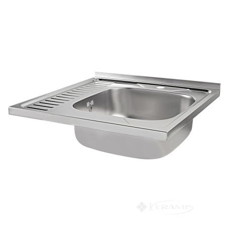 Кухонна мийка Lidz 60x60-R 0,6 мм satin (LIDZ6060RSAT06)