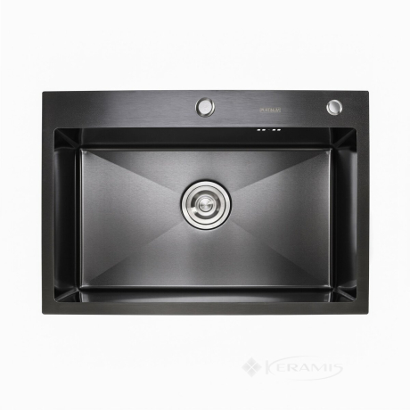 Кухонна мийка Platinum Handmade 65x45x22 PVD чорна (SP000032270)