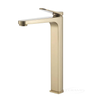 змішувач для умивальника Gappo високий, сатин золотий (G1010-23)