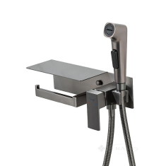 гігієнічний душ Frap з поличкою та папероутримувачем gungrey (F2076-9)
