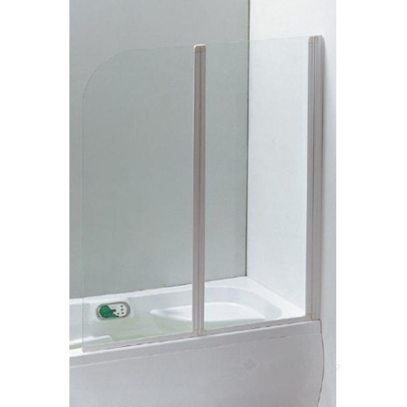 Штора для ванни Eger 120х138 колір профілю білий (599-121W)