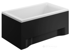 панель для ванны Polimat 120 см фронтальная, черная (00861)