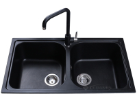 кухонна мийка Bretta Longrand 86x50 чорна