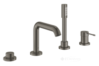 смеситель для ванны Grohe Essence New с ручным душем, темный графит (19578AL1)
