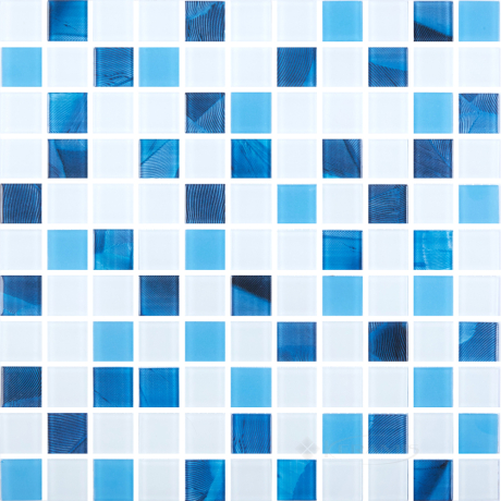 Мозаика Kotto Keramika GMP 0425018 С3 print 19/blue D mat/white mat 30х30
