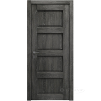 дверное полотно Rodos Style 4 700 мм, глухое, дуб шале графит
