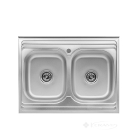 кухонна мийка Kroner Satin 80х60х18 сталь (Satin-6080Z08180) CV022827