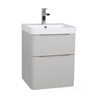 тумбочка с умывальником Aqua Rodos Америна 50х85х45 Deep подвесная, кашемир (АР000134988)