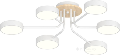 Люстра Valeso XI3333-6 белый+дерево (SP000046067)