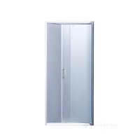 душевые двери Lidz Zycie 120x185 стекло матовое, хром (LZSD120185CRMFR)