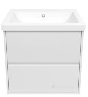 тумбочка с умывальником Volle Teo 65,3x46,4x52 белая (15-88-61)