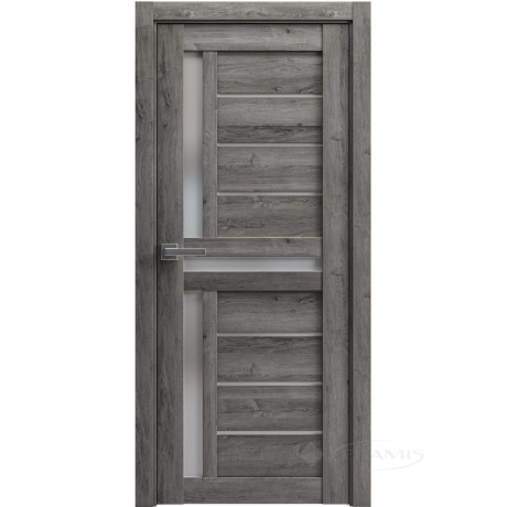 Дверне полотно Grand Lux 8 800 мм, напівскло сатин, небраска