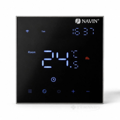 терморегулятор для теплого пола Navin EH602 B-16A с Wi-Fi черный (24-660074-0441)