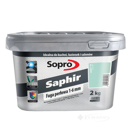 Затирка Sopro Saphir Fuga 42 мята 2 кг (9531/2 N)