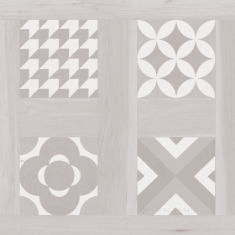 плитка Argenta Ceramica Selandia 60x60 decor bianco mat rect
