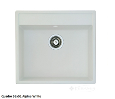 кухонная мойка Fabiano Quadro 56x51x20 alpine white (8221.301.0545)