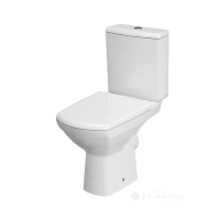 унитаз-компакт Cersanit Carina Clean On 011 3(5) 62,5x35,5 без ободка, сиденье дюропласт soft-close (K31-090) 909
