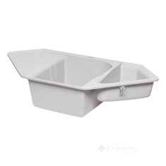 кухонна мийка з додатковою чашею Lidz 1000x500 /225 сірий GRA-09 (LIDZGRA091000500225)