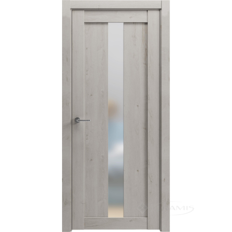 Дверное полотно Grand Lux 13 900 мм, полустекло сатин, ламецио