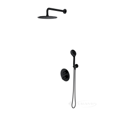 душевая система с термостатом Omnires Y black (SYSYT05BL)