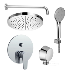 душевая система скрытого монтажа Paffoni, хром (KITOG015CR-118)